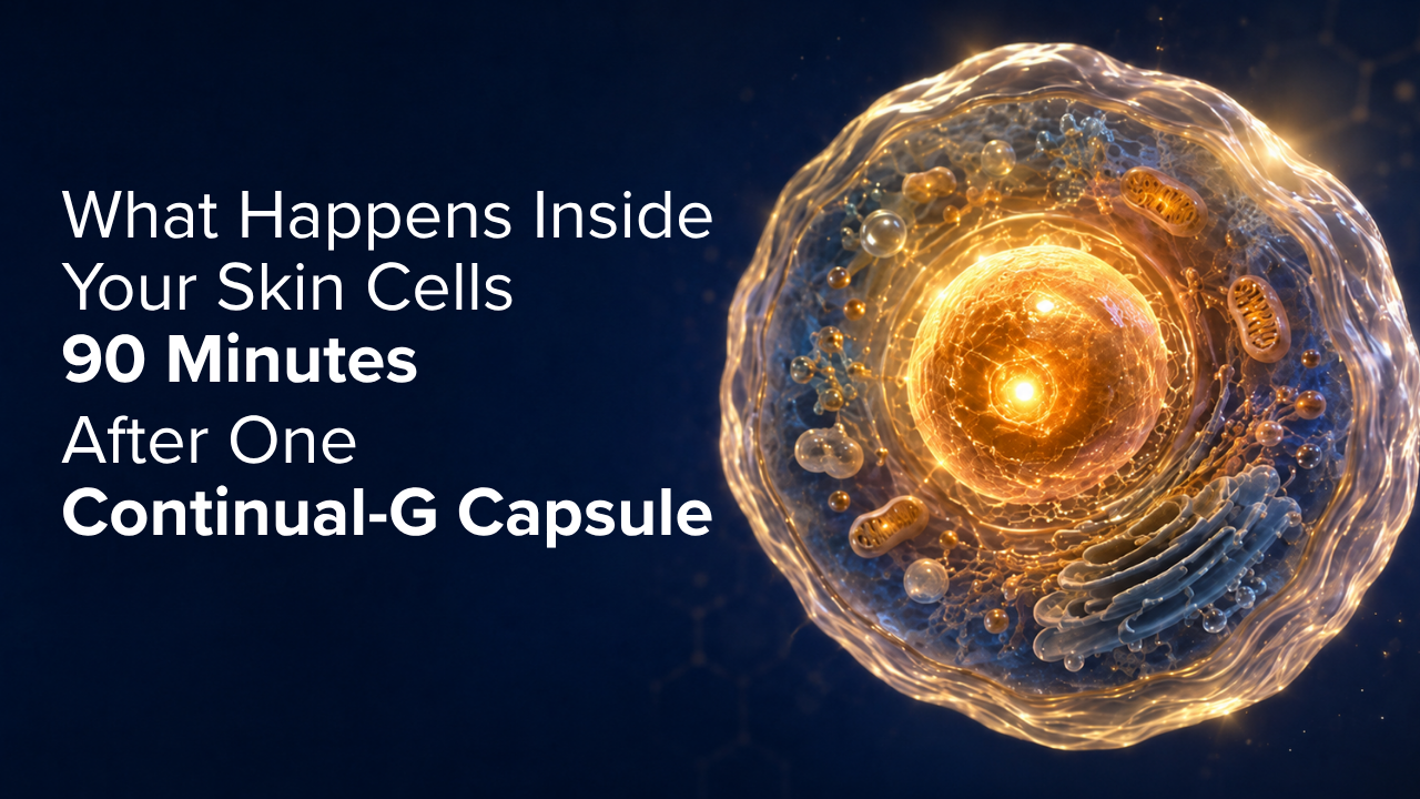 What Happens Inside Your Skin Cells 90 Minutes After One Continual-G Capsule — Continual G, cover image