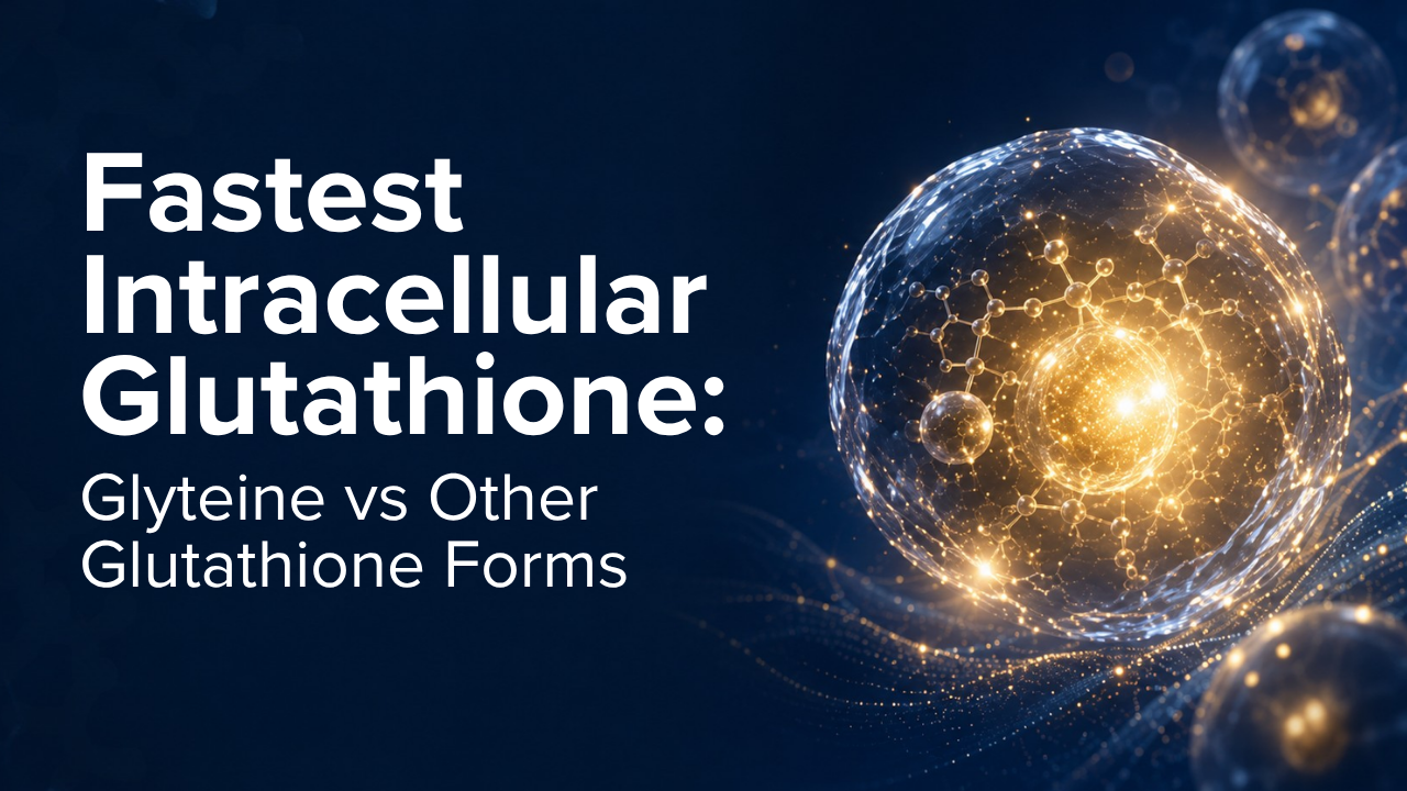 Fastest Intracellular Glutathione: Glyteine® vs NAC, IV & Liposomal — Glyteine, cover image